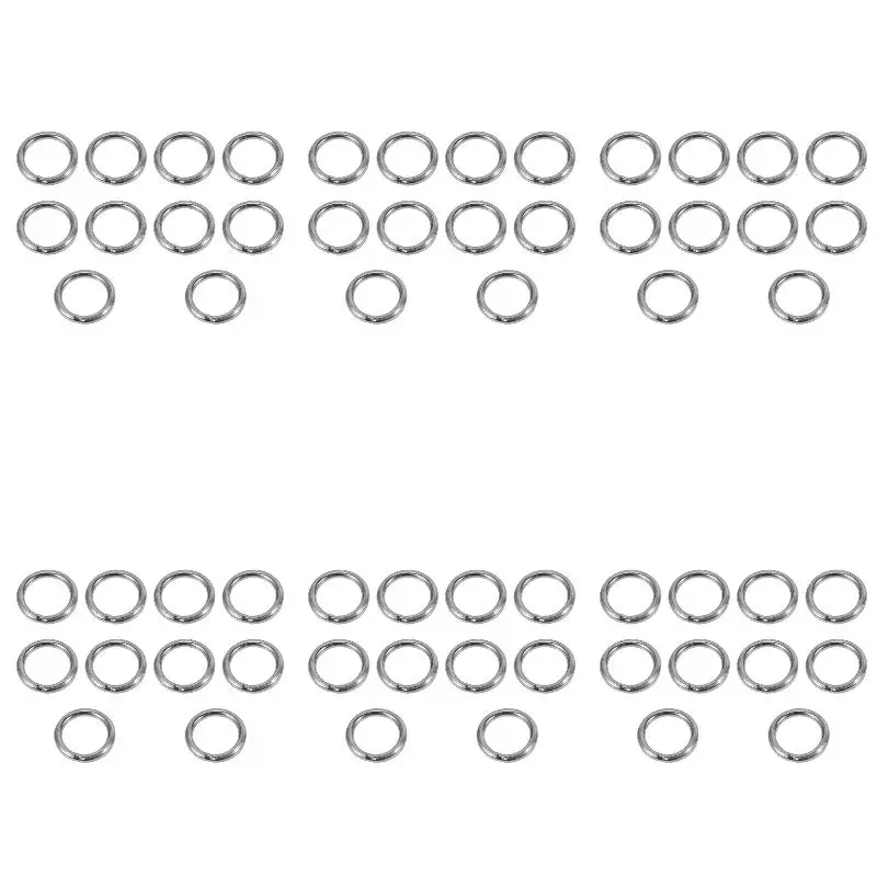 6Pack X(Stainless Steel Strapping Welded Round O Rings 30mm x 10 Pcs
