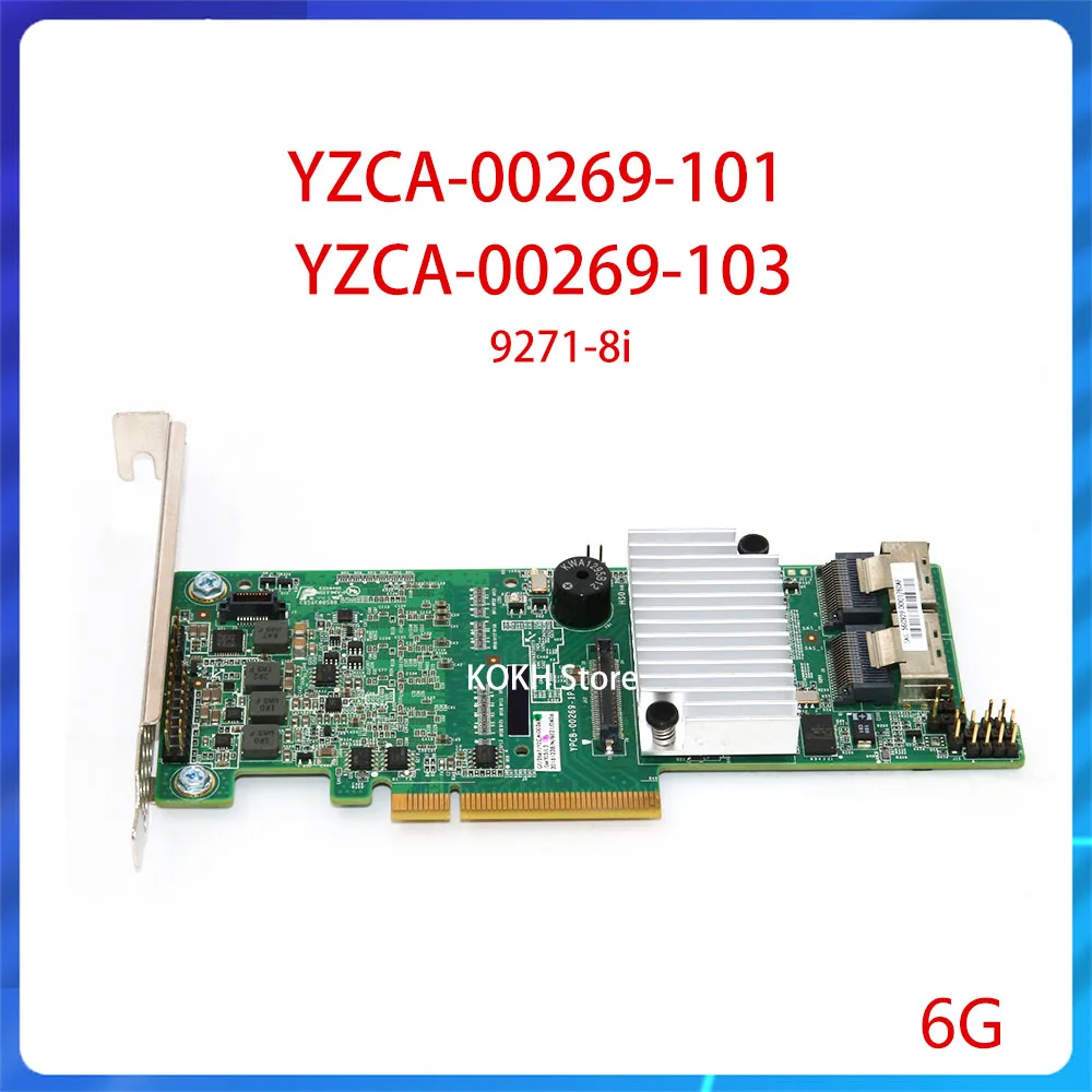 YZCA-00269-103 9271-8i PCI-E 3.0 8-Port 6Gbps SAS Raid Controller Card SAS2208 8087 for Inspur Server RAID Array Card