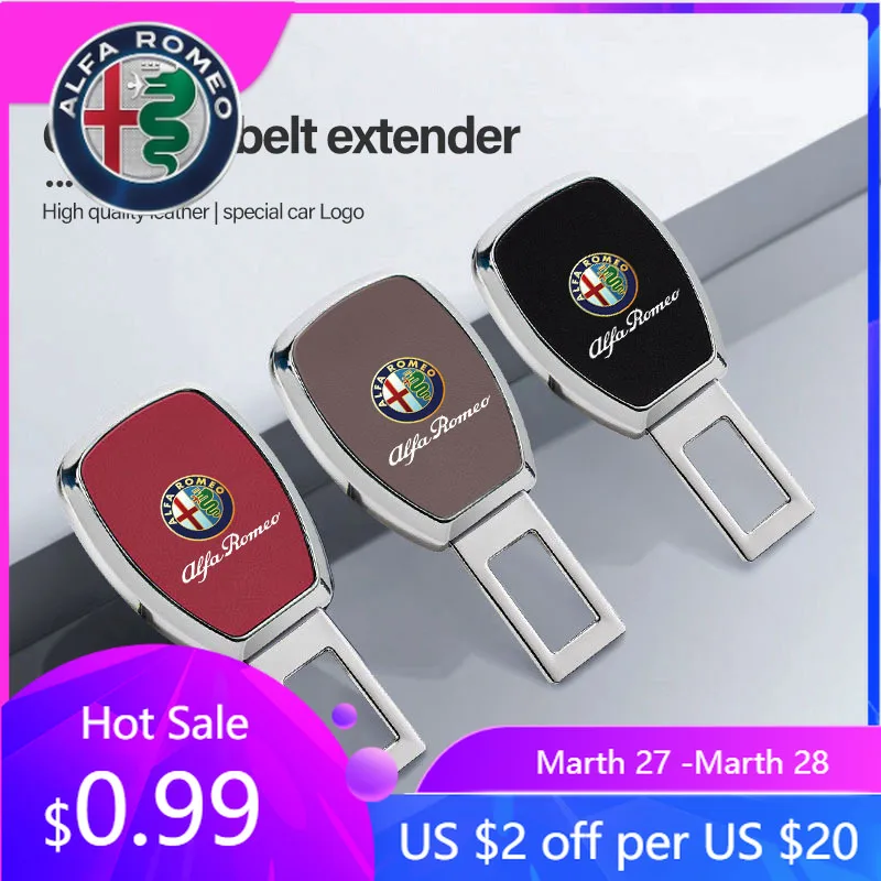 

Удлинитель ремня безопасности для Alfa Romeo 2026: Накладка-удлинитель для ремня безопасности, для моделей Alfa Romeo 4C, 159, 166, Spider, Giulia