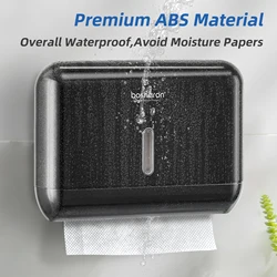 Touchless Paper Towel Dispenser, Wall Mount, Multifold Paper Towels Dispenser with Lock, Commercial Hand Paper Towel Holder