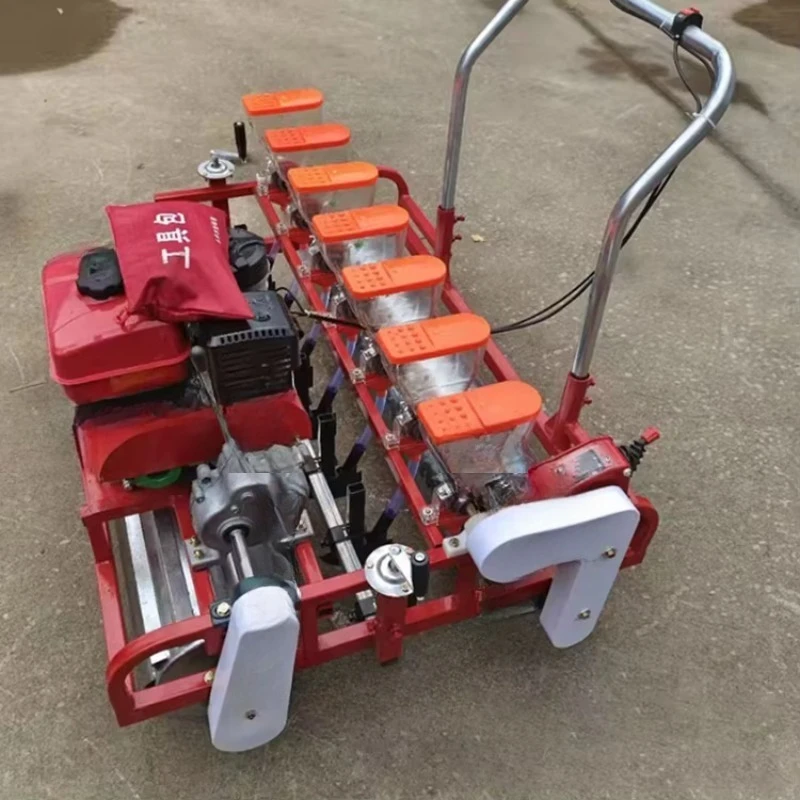 18 Row  Engine Vegetable Planter Carrot Cabbage Onion Seeder 25 Row Vegetable Seeder  Petrol Engine Seeder