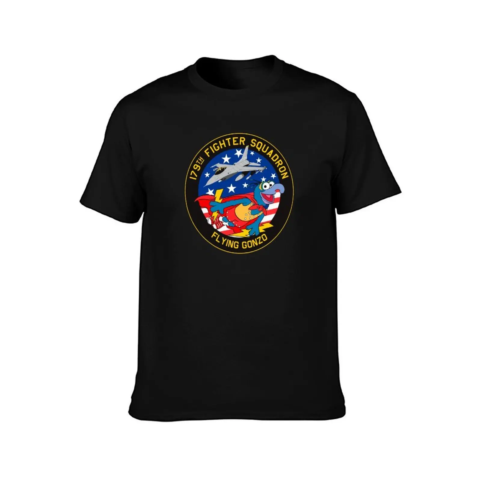 USAF - 179th Fighter Squadron - Flying Gonzo - Personal patch Mk2 Clean Style T-Shirt Work Casual Loose Fit T-Shirt
