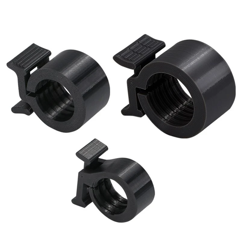 T22C Plastic Screw-On Weight Bar Lock Clamps For Home Gym, Mini Threaded Barbell Dumbbell Collars