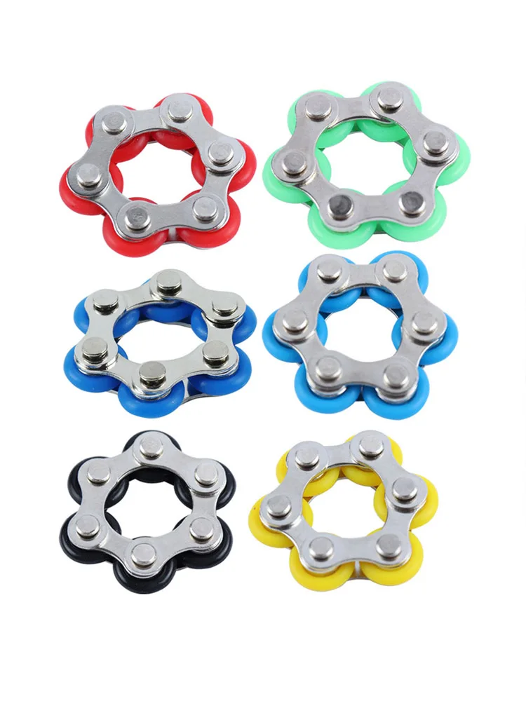 Flippy vélo rouleau chaîne Fidget jouets Anti-anxiété soulagement du Stress Gadgets tdah autisme thérapie Juguetes Antiestres Ansiedad