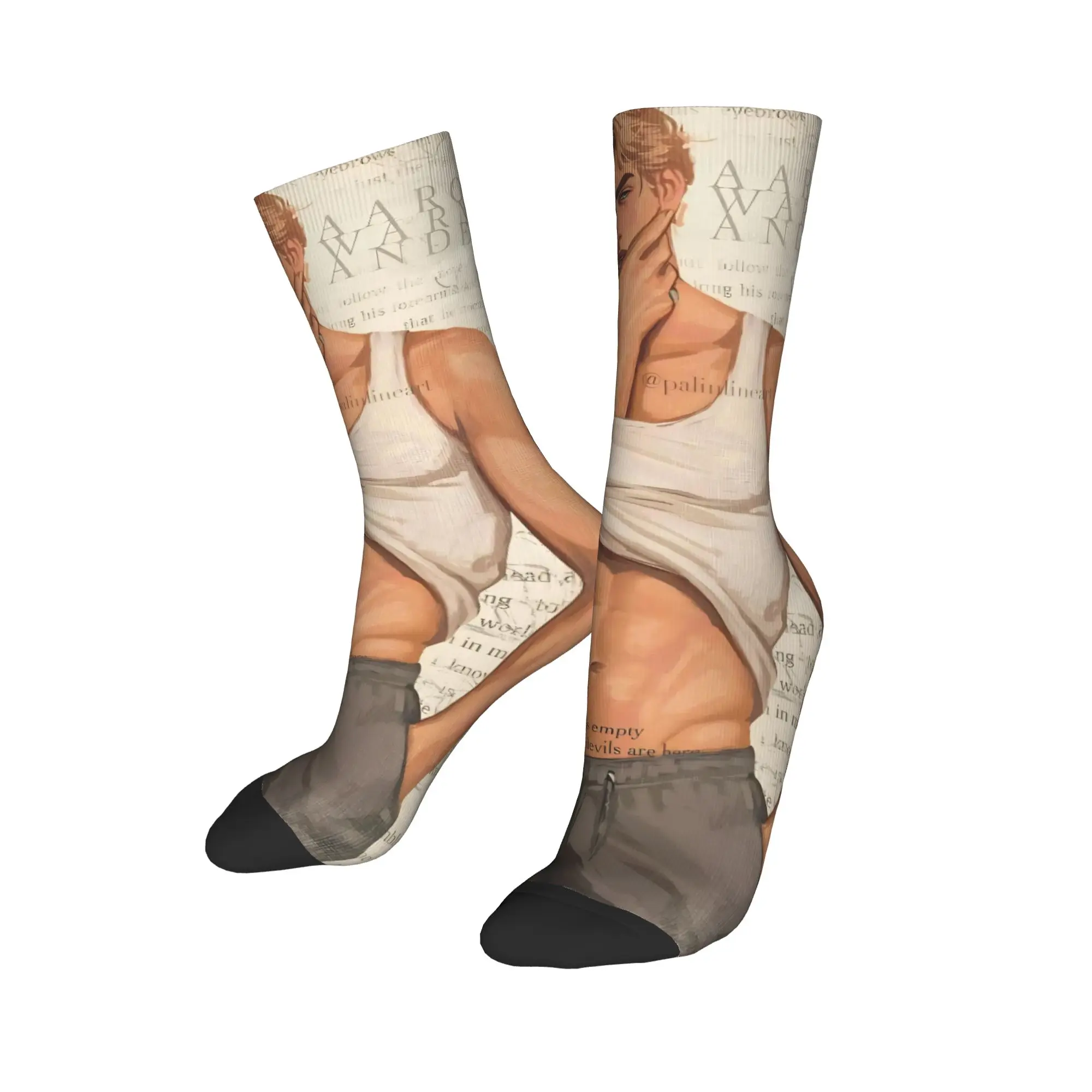 

Winter Warm Hip-hop Women Men Aaron Warner Socks Shatters Me Breathable Crew Socks