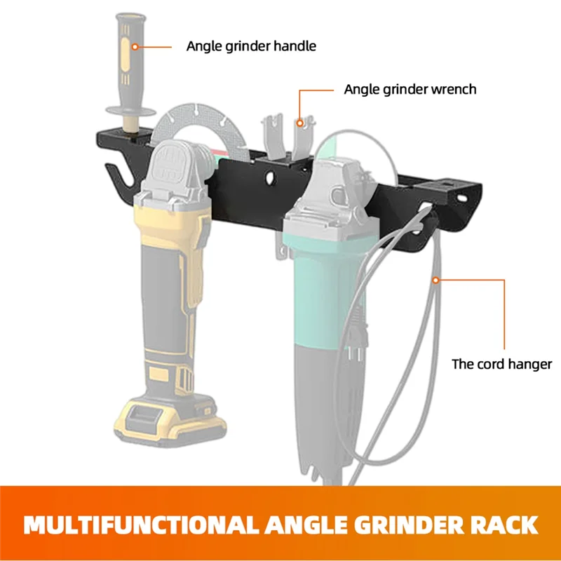 

AB33-Angle Grinder Bracket Metal Angle Grinder Rack Hook Wall Bracket Suitable For Angle Grinder Polisher