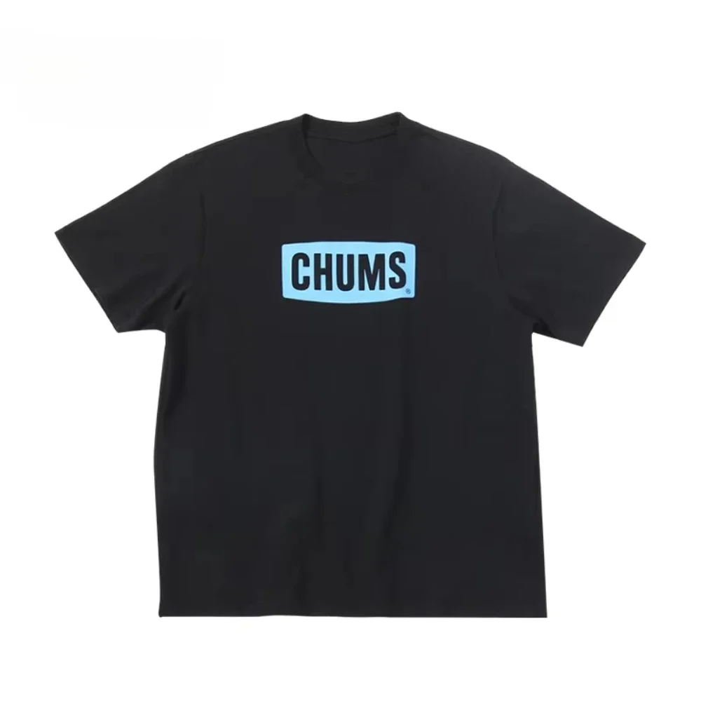 2025 نموذج جديد 24SS CHUMS What Toin التخييم المرأة القطن تي شيرت 24SS Chums What Toin التخييم تي شيرت اليومية الرجعية إلكتروني طباعة م #1