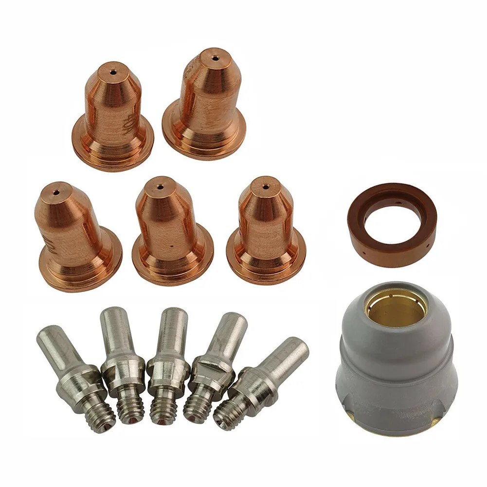 12pcs For Plasma Cutter Tips Nozzles Consumables Kit For CUT30 PC210 LC25 For Torch Compatible With Bossweld WIA For Parker