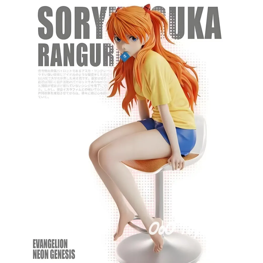 أنيمي القرن الجديد Evangelion الشكل Asuka Langley Soryu عمل أرقام البلاستيكية جمع نموذج اللعب للهدايا 22 سنتيمتر/8.66in