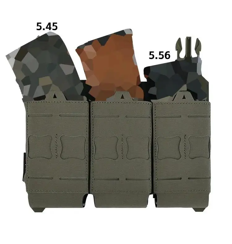

YAKEDA Tactical Magazine Pouch Triple Molle Mag Pouch Airsoft AK 7,62/5,56 мм M4 Ar Винтовка Охотничьи аксессуары Кобура для магнитов