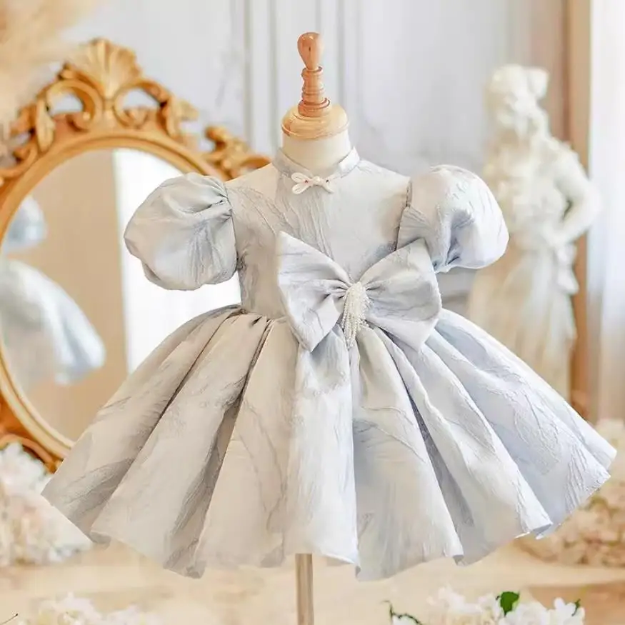 

New Children's Princess Ball Gown Wedding Birthday Baptism Party Evening Dresses A3807 Flower Girl Dresses Bridesmaid Dresses