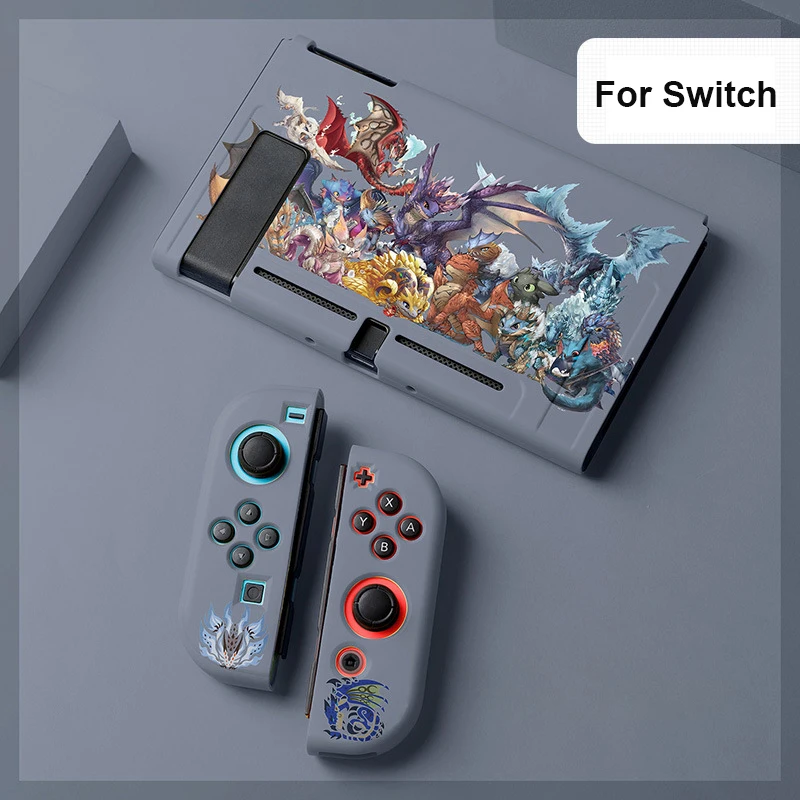 Funny Anime Protective Shell For Nintendo Switch Case Soft TPU Cover Protection Shell Game Joycon Case for Switch Accessories