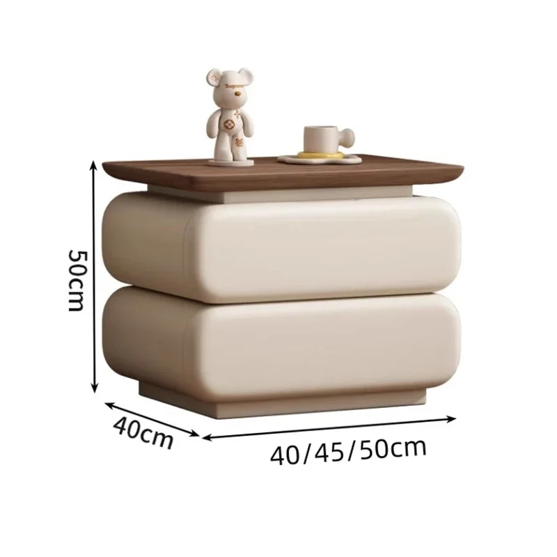 طاولة بجانب السرير على الطراز الحديث موفرة للمساحة من الشمال العصرية الفريدة من نوعها أدراج تخزين أثاث غرفة نوم Mesita De Noche #2