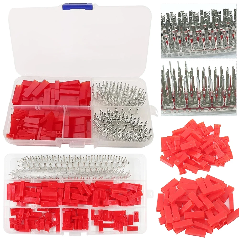 300/420Pcs 2.54MM JST SYP 2Pin Crimp Terminal Connectors Male And Female Plug Shell Housing Crimp Pin Terminal Connector Kit