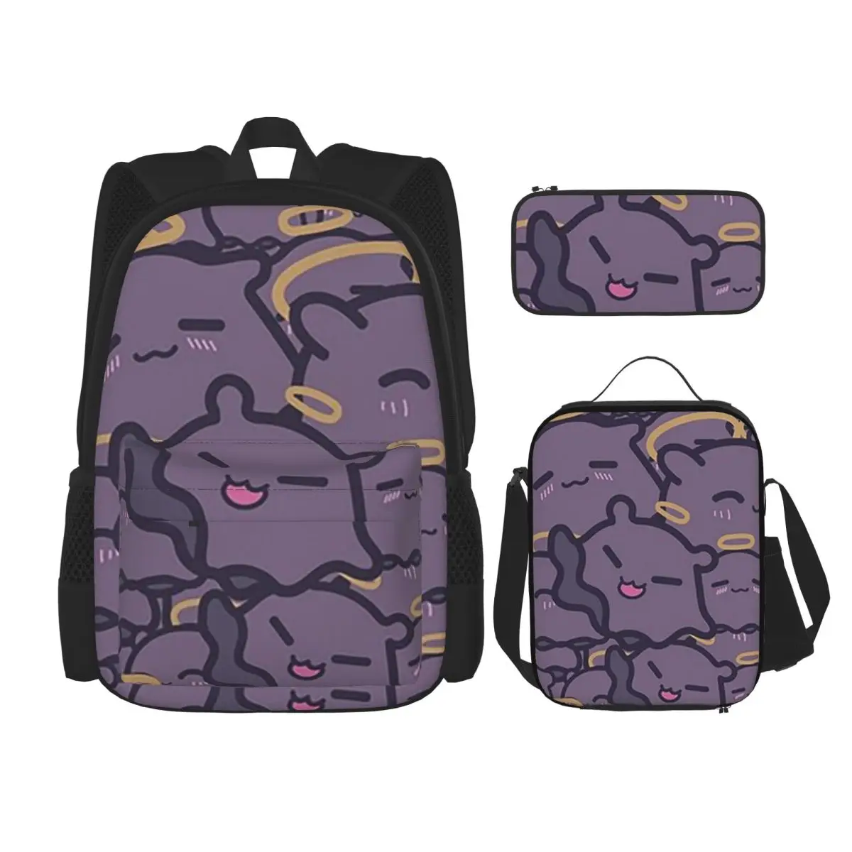 

Hololive Laplus Darknesss (3) Backpacks Students Bookbag School Bags Rucksack Lunch Bag Pen Bag Three-Piece Set