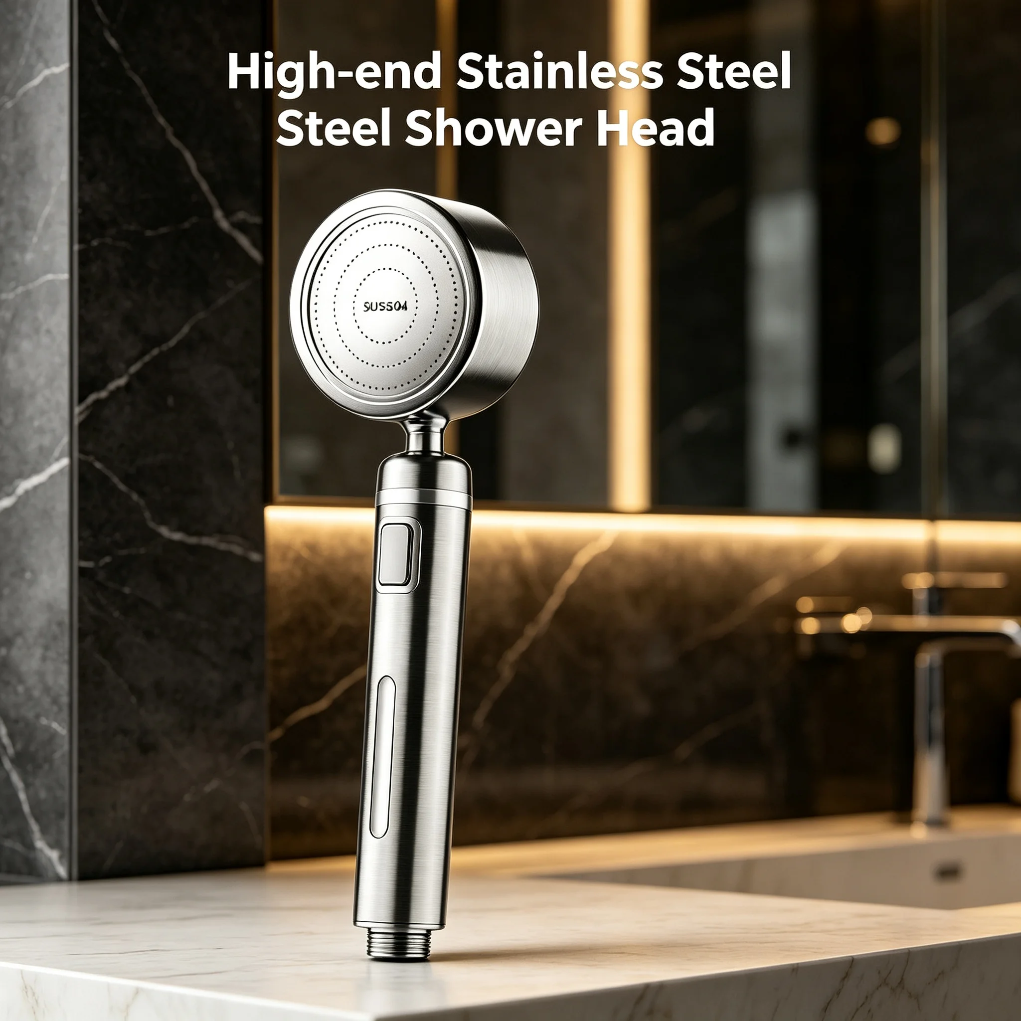 1 PC SPA Filtering Handheld Shower Head Filters Tap Water Impurities Delivers Premium Comfortable Shower Experience for Bathroom