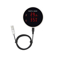 Tuya WiFi Temperature and Humidity Sensor External Probe Digital LCD Display Indoor Thermometer Hygrometer EU Plug