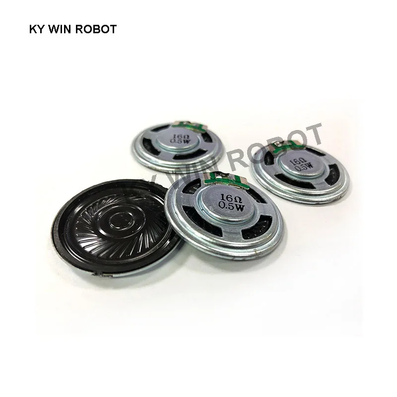 2pcs/lot New Ultra-thin Mini speaker 16 ohms 0.5 watt 0.5W 16R speaker Diameter 36MM 3.6CM thickness 5MM