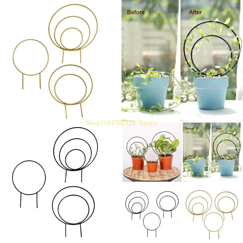 3Pcs Circular Trellis for Potted Plant for Climbing Plant Stackable Plant best sale