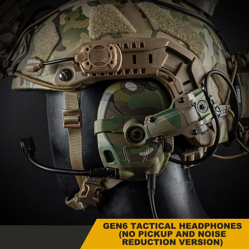 Defense Equipment Ear Hearing Protection Protective None Noise Cancelling Headphones Tactical Headset Hunting Accessories