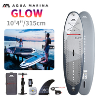 AQUA MARINA GLOW Inflatable Paddle Board Six-Color LED SUP Stand-Up Surfboard Water Sport Smart Control Light Up Surfing Board