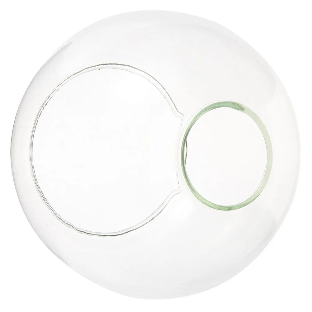 

Double Hole Round Glass Globe Lampshade Clear Glass Shade Replacement Pendant Lighting Cover Dual Opening Easy Clean E27 Modern