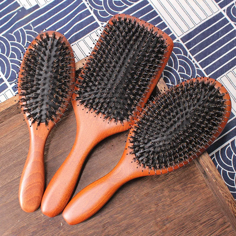 

Professional Healthy Paddle Cushion Hair Loss Massage Brush Hairbrush Comb Scalp Hair Care Healthy Hair Brush