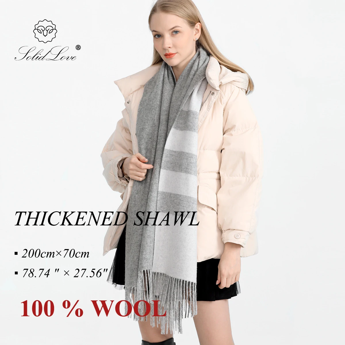 Luxury Plaid Scarf Winter Warm Cashmere Women Long Pashmina Foulard Female Scarves Lady Tassel Shawl Wraps 2022 Design New