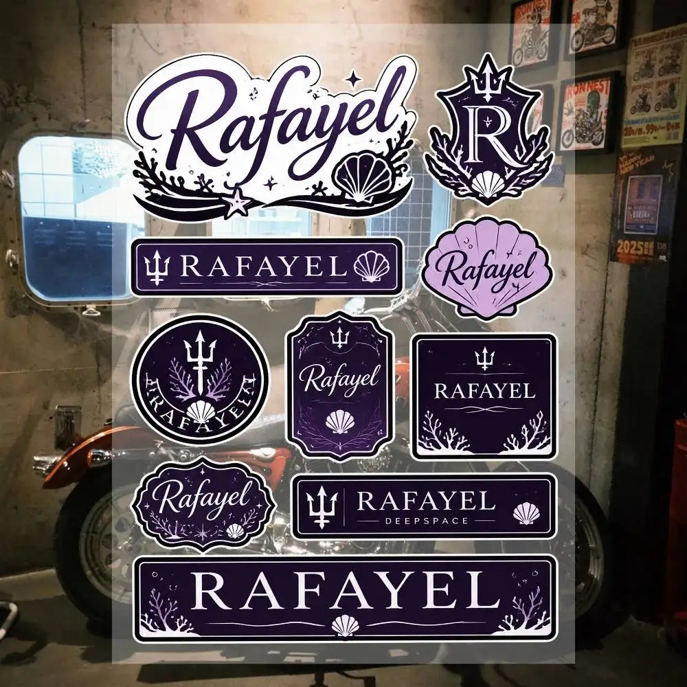 R-rsafayel Cool Graphic Stickers Set Waterproof Vinyl Decals For Motorcycle Helmet Car Laptop Skateboard Luggage Phone Case
