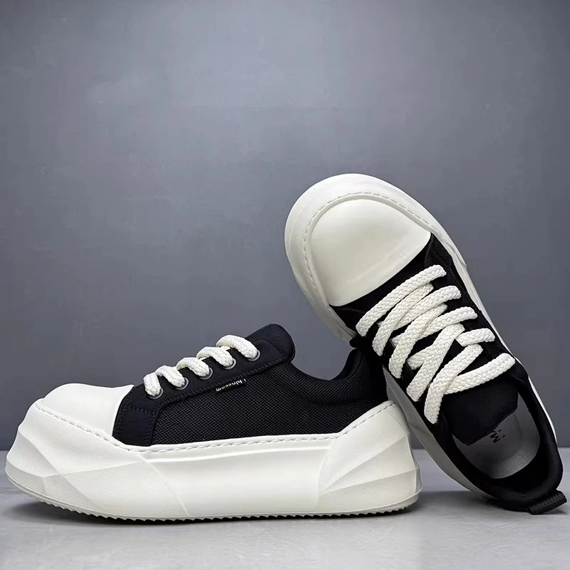 Summer New Mesh Shoes for Men's Comfortable Breathable Thick Soles Height Increasing Shoes Casual Sports Shoes Chunky Sneakers