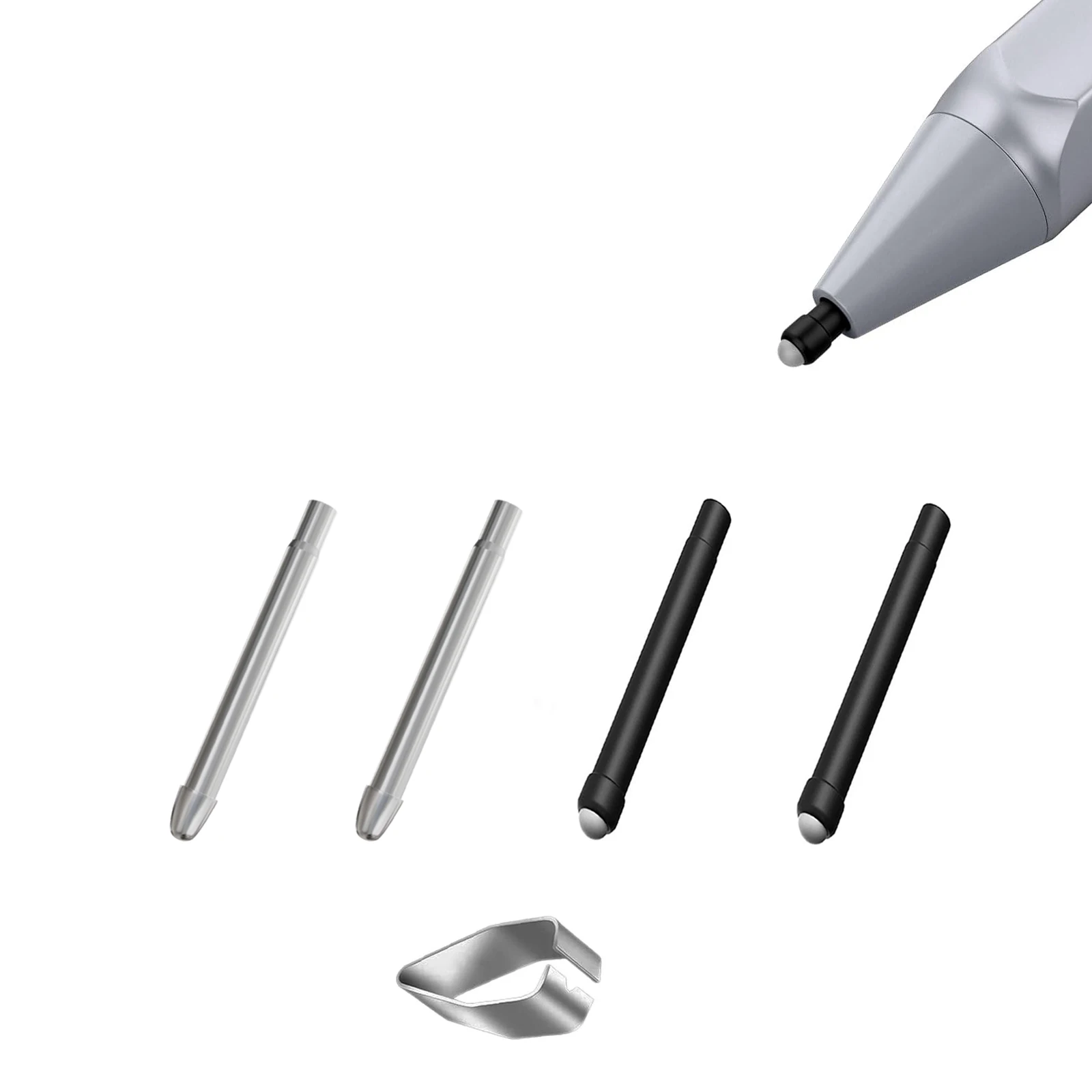 

Metal Pen Tips + HB Pen Tips, Realititcs Pencil Like Refill Nibs for Microsoft Surface Pro 7 6 5 4 Series(Model: 1776/1770)