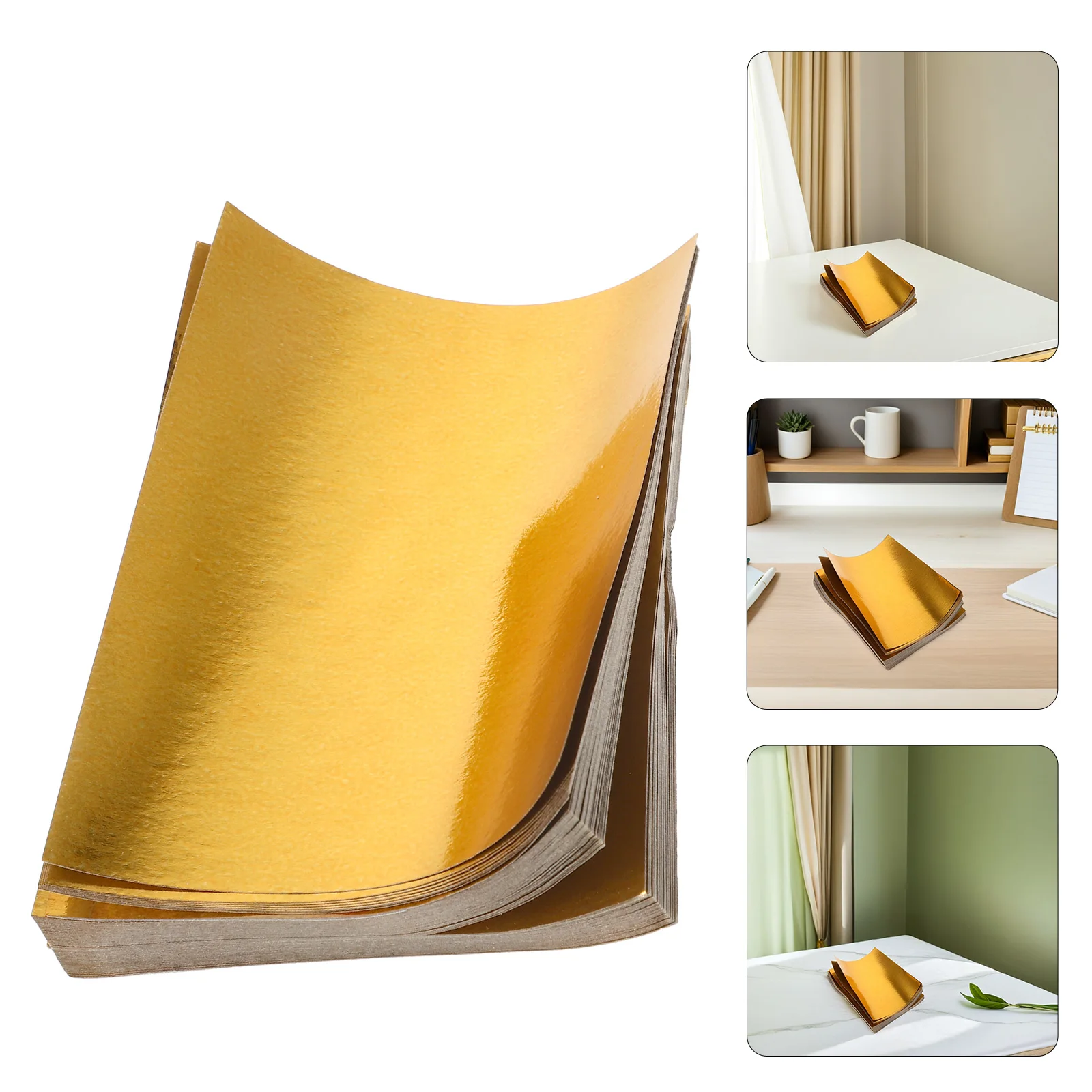 

1000pcs Golden Ingots Paper Large Sacrificial Supplies Smooth Texture Complete Burning Lightweight Portable Ancestor Worship