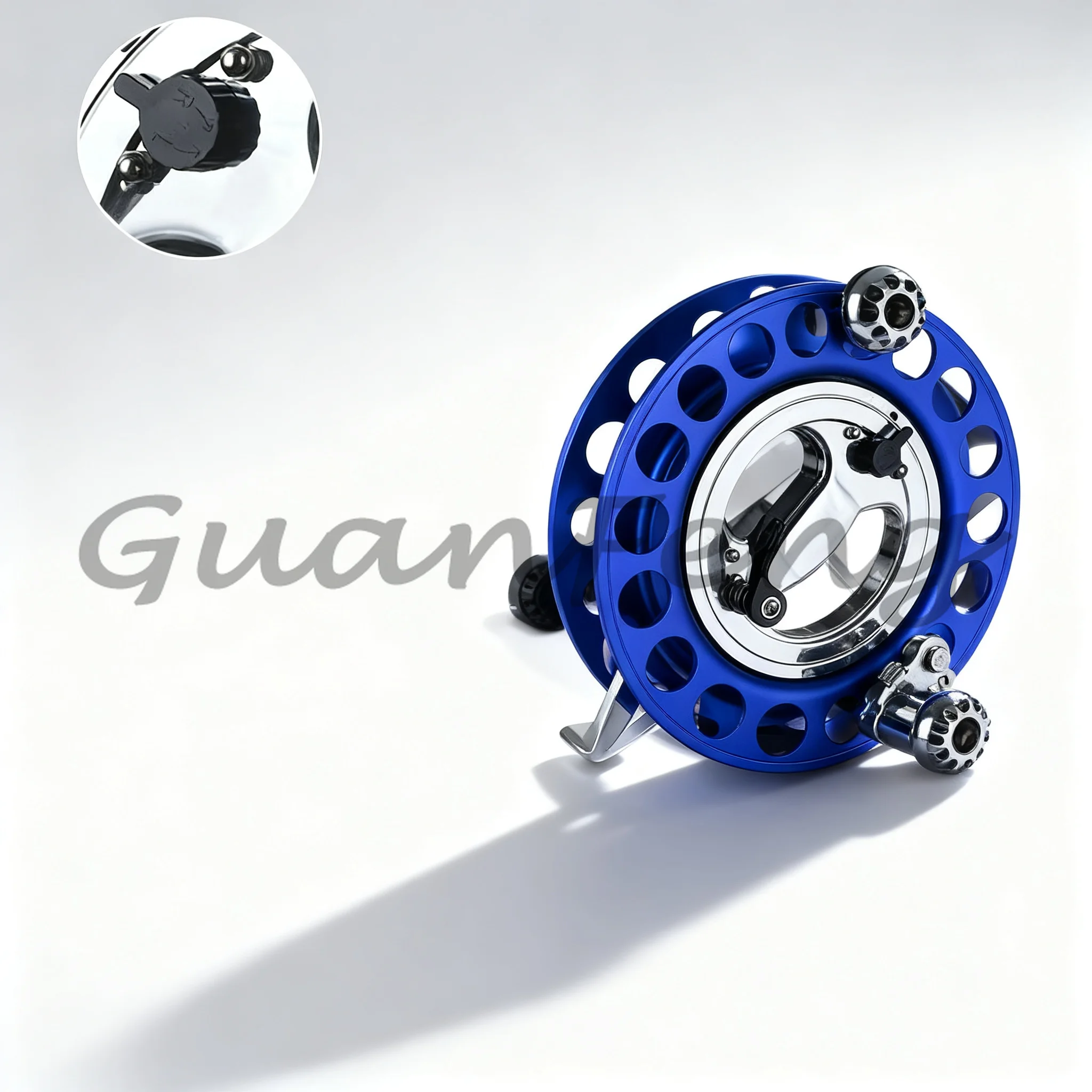 High-end Silent Magnesium Alloy Kite Reel Disc Brake Anti-Reverse Strap Wheel Kite Line Winder for Kite Flying