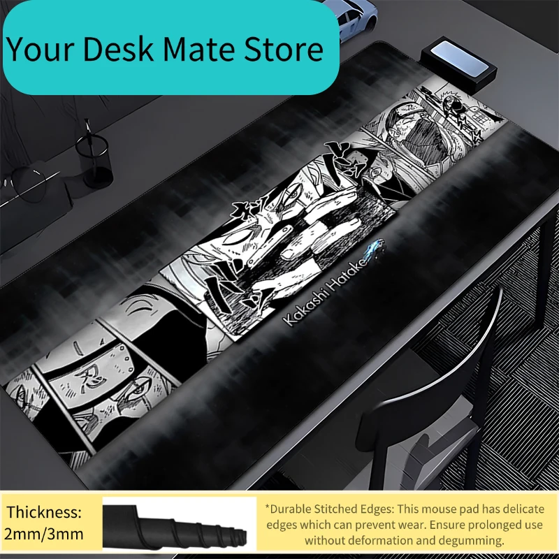 

Office Mouse Pad Naruto Kakashi Hatake Computer Desk Mat Table Keyboard Pad Laptop Carpet Accessories pc Gaming Mousepad