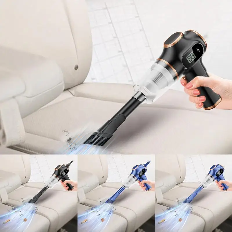 

120W Ultra High Power Car Mounted Vacuum Cleaner Cordless Rechargeable Vehicle Wireless Portable Handheld Automobile Cleaner