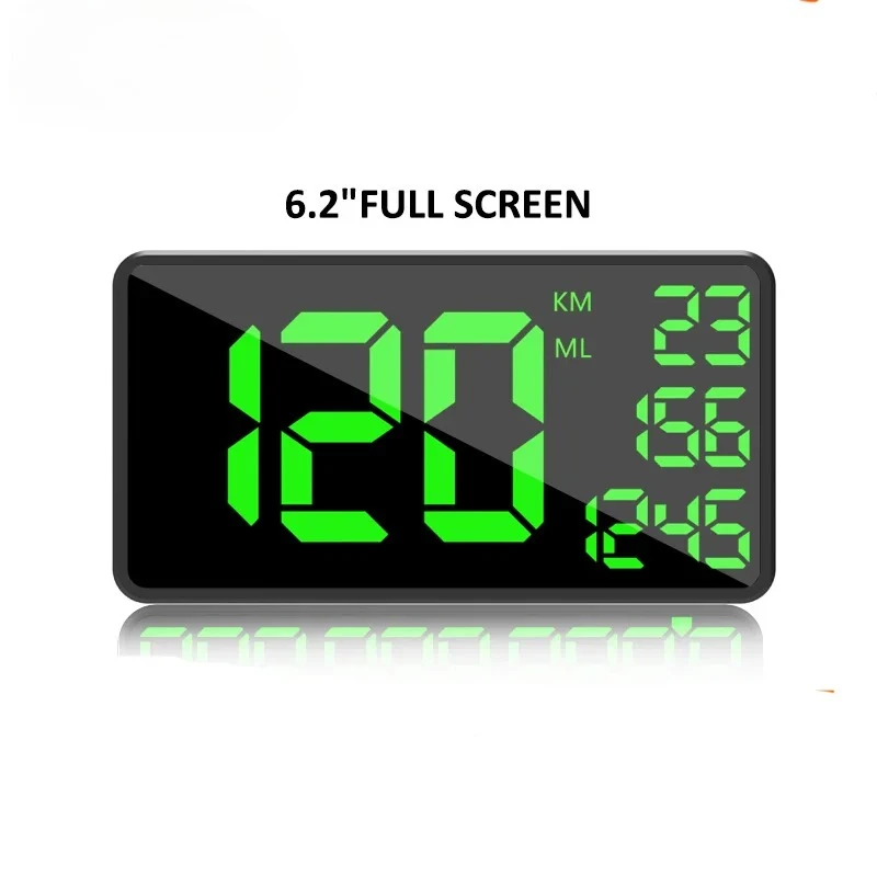 

C1090 Автомобильный GPS HUD-дисплей (проекционный) универсальный, цифровой ЖК-спидометр для грузовиков и тракторов, часы с большим экраном