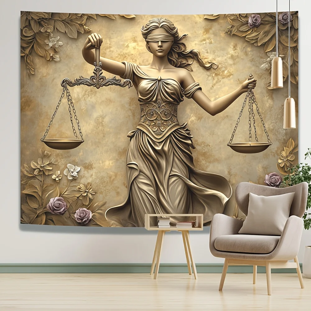 Justice Goddess Tapestry Modern Wall Art Home Styling Living Rooms Bedrooms Unique Design