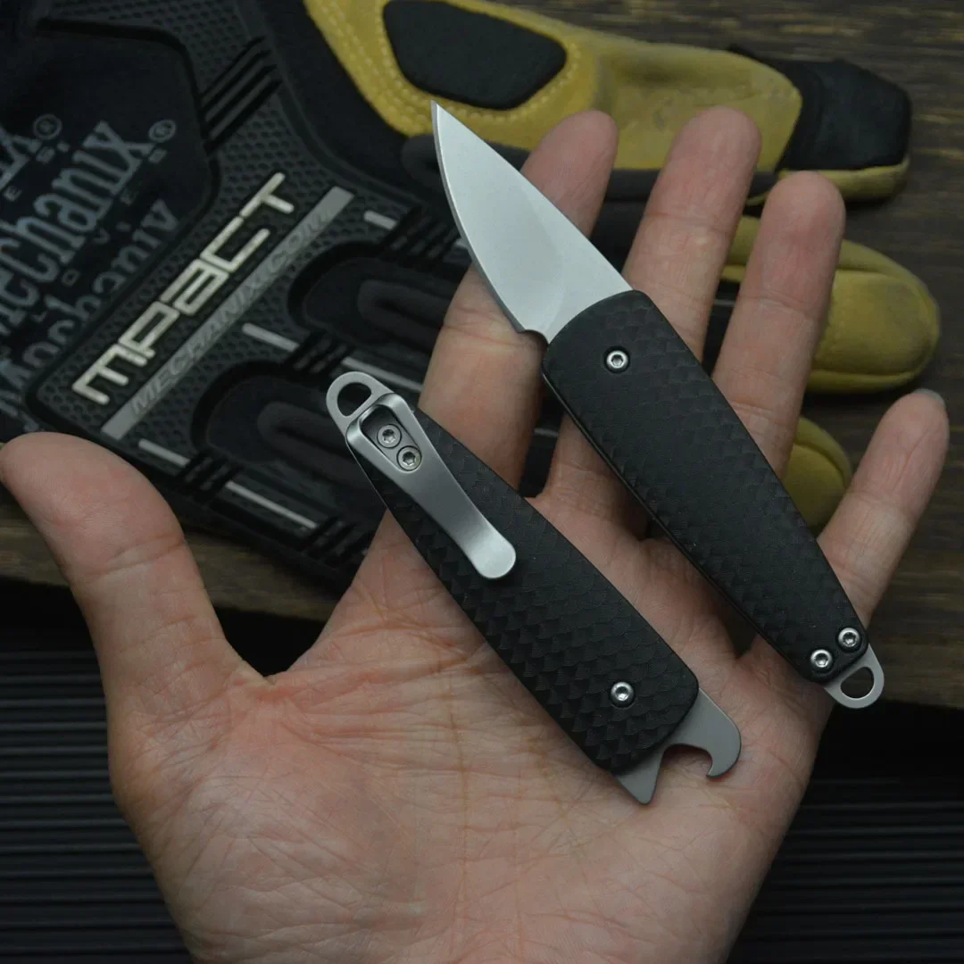 มีดพับขนาดเล็ก CR 7086 ใบมีด 8Cr13Mov ด้ามจับไนลอนไฟเบอร์ พกพาสะดวก ใช้สำหรับกิจกรรมกลางแจ้ง ล่าสัตว์ ตั้งแคมป์ EDC ตัด ใช้งานได้หลากหลาย