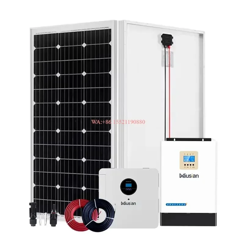 WMWMNU 10KW 30KW 50KW Off Grid Solar Power System Home Solar Panel Kit 3000W 5000W 10KW Sun Battery