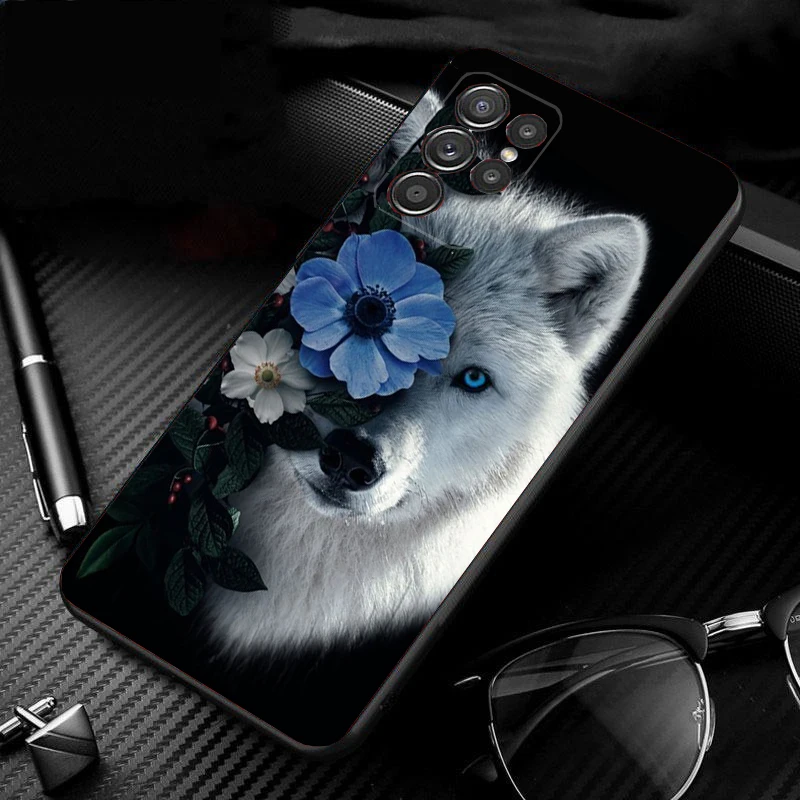 

Phone Case For Samsung Galaxy S25 S24 S23 S22 S21 Ultra S24 S23 S22 S21 S25 Plus S24 S20 FE Wolf