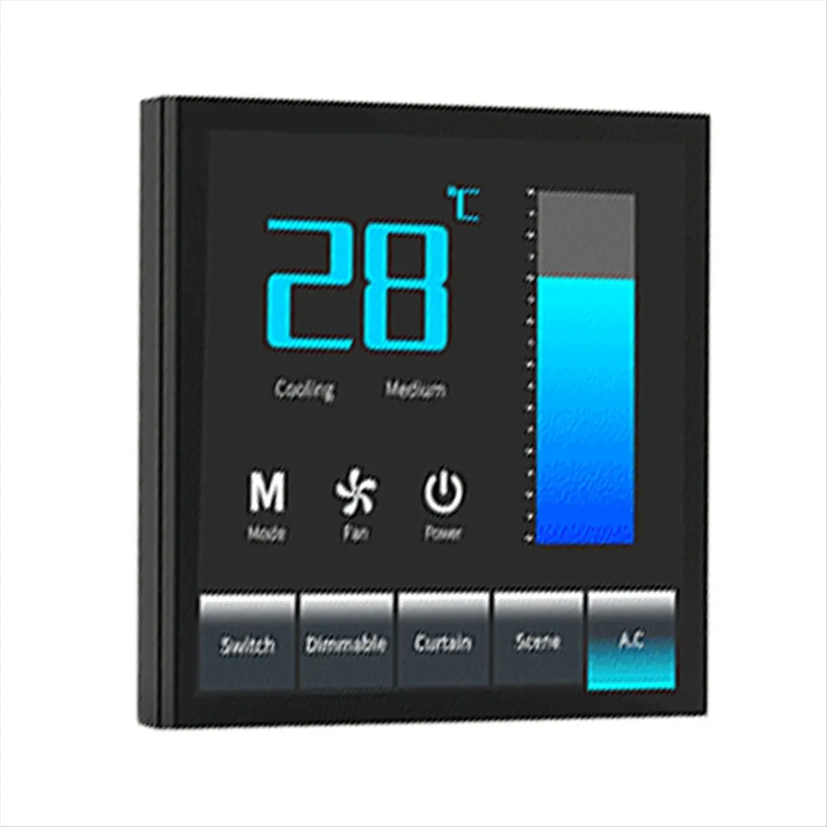 Okay Smart Switch with Built-in Offline Voice, Infrared, 4-Inch Screen,for Tuya-Zigbee, Energy-Saving Multi-Function Control