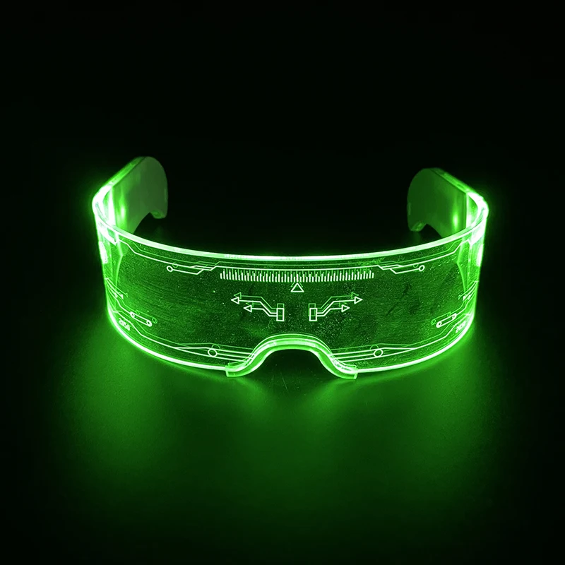 

Новый стиль, красочные светящиеся очки, ночное шоу, бар, клуб, флуоресцентные светящиеся принадлежности, очки для выступлений, неоновый реквизит с подсветкой