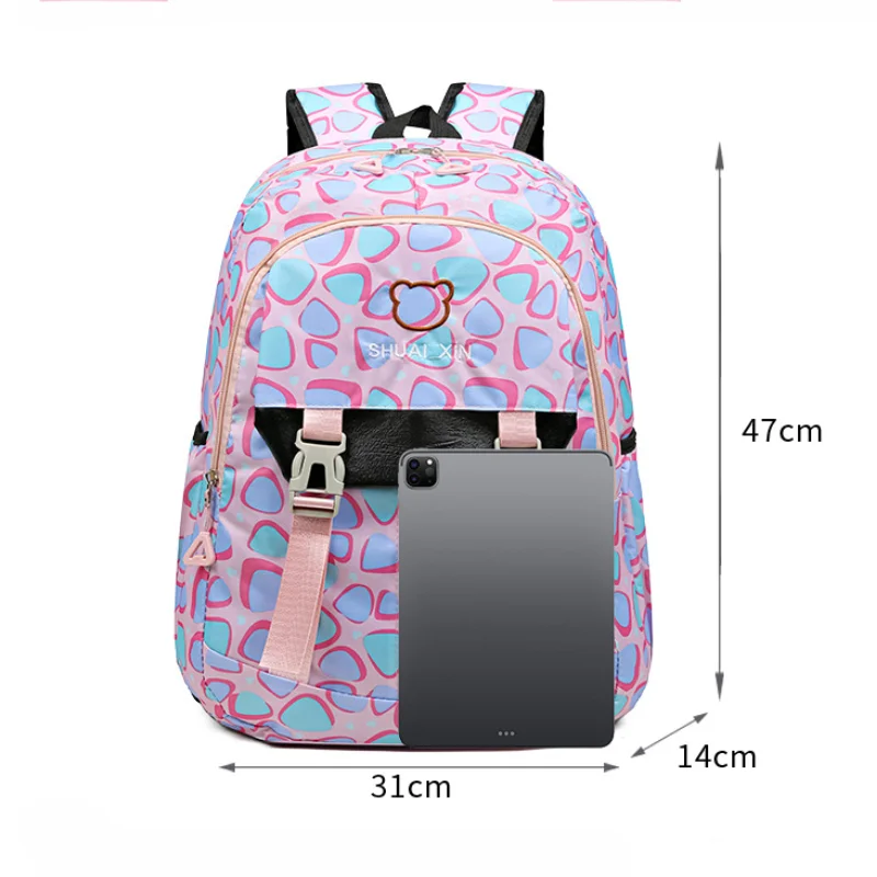 Water Resistant Backpack for Teen Girls Boys Students, Casual Multi Pockets Daypack Laptop Pocket for Travel School College