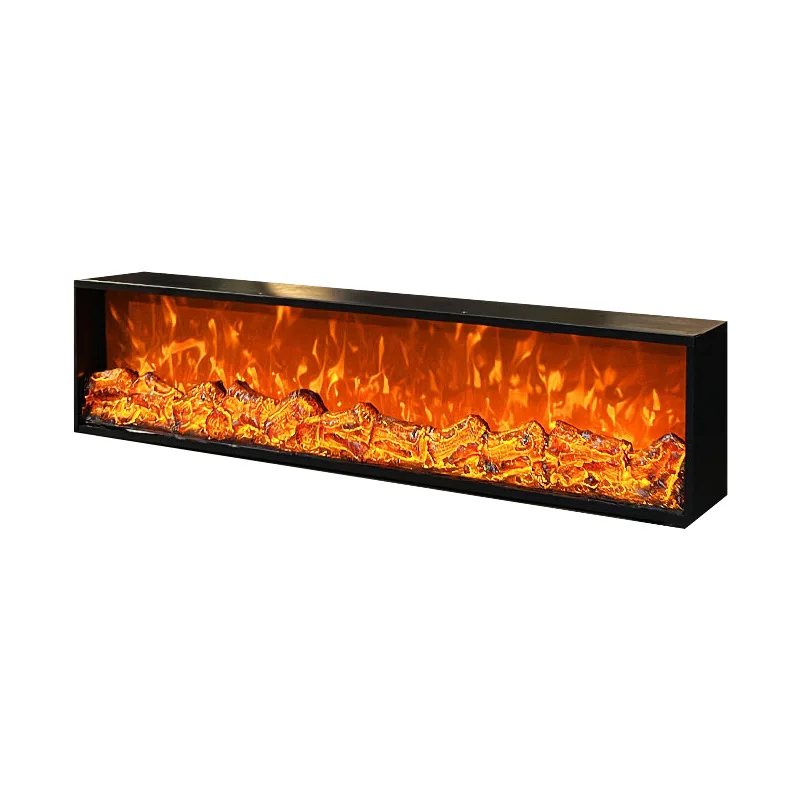 

Embedded electronic fireplace shape size decorative fireplace heating Bluetooth intelligent AI fireplace simulation fire