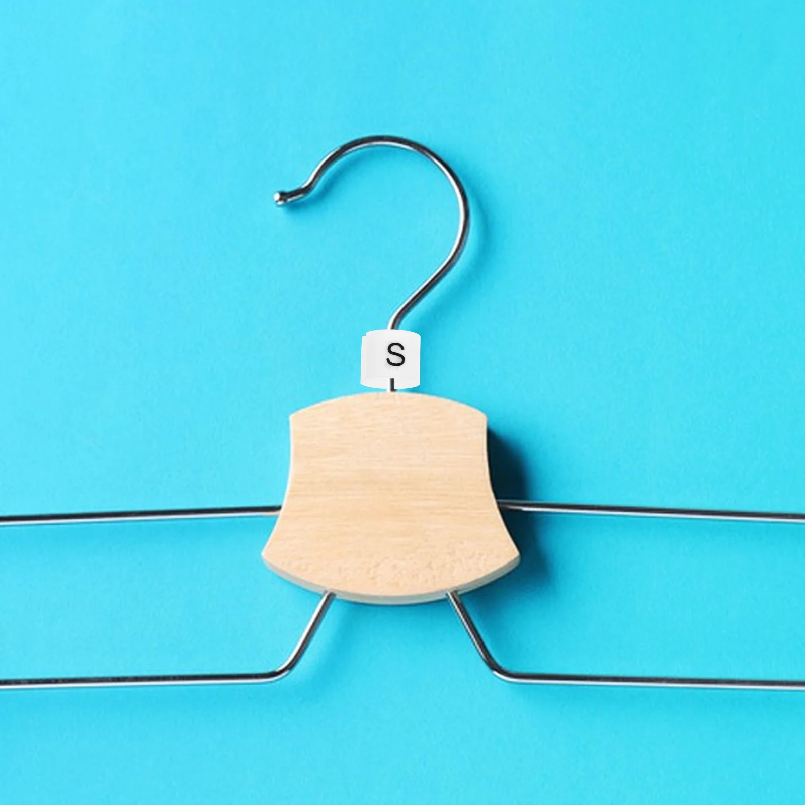 

50Pcs Clothes Hanger Size Markers White Durable Plastic Mini Closet Dividers Shoe Clips for Home Retail Organization