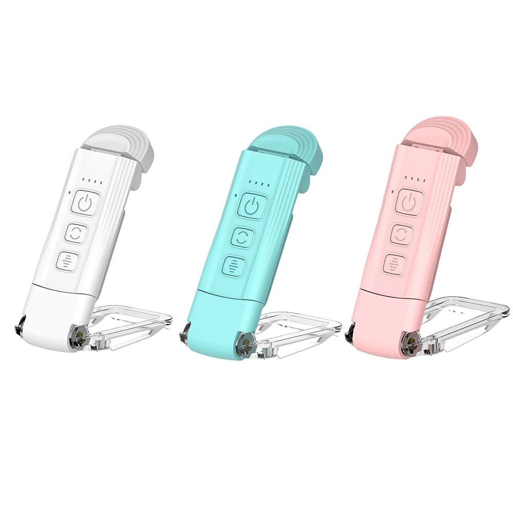 ไฟอ่านหนังสือแบบชาร์จไฟได้แบบ USB ไฟ3สีและคลิปความสว่าง5ดวงสำหรับคั่นหนังสือไฟปิดอัตโนมัติสำหรับเด็กหนอนหนังสือ