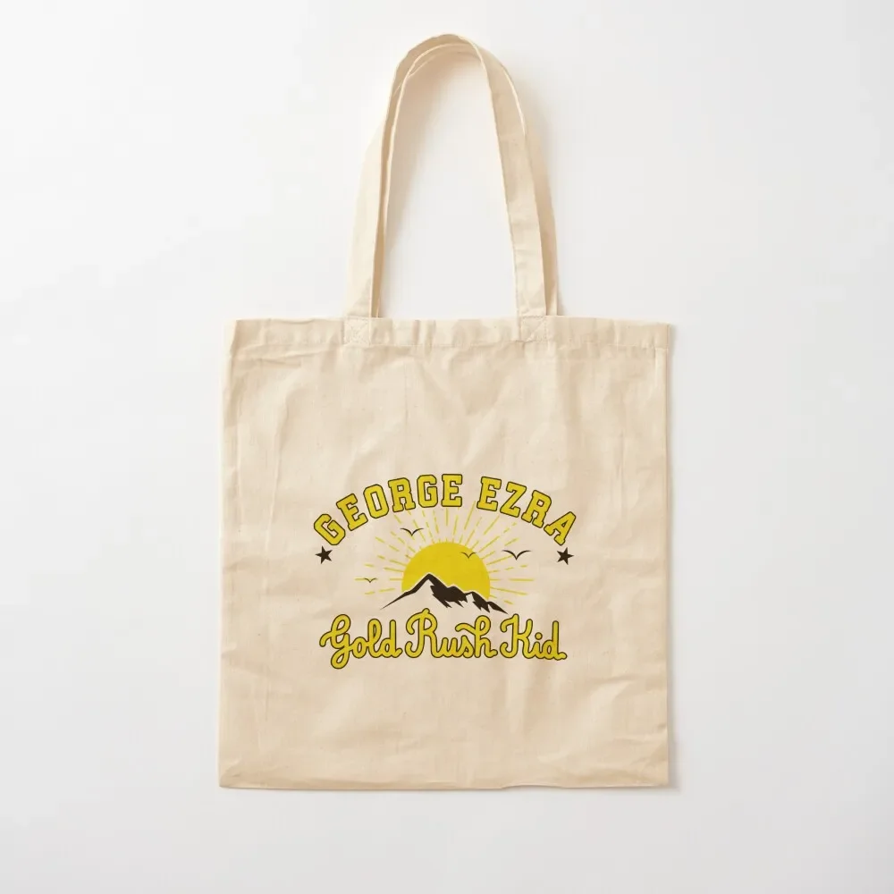 

George Ezra Merch Gold Rush Kid Mountains Tote Bag custom fabric bag Big bag