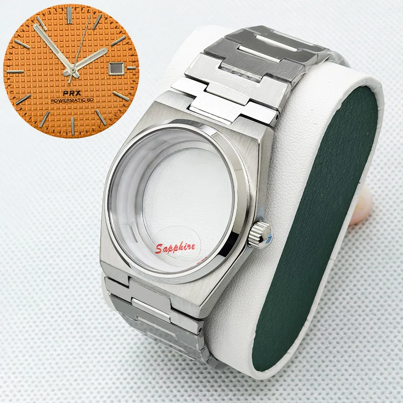 

Корпус для часов PRX Super Player, совместимый с механизмами NH35, NH36, 4R, 7S26, для циферблатов 31,8 мм, с сапфировым стеклом, мужской корпус для часов PRX, корпус NH35.