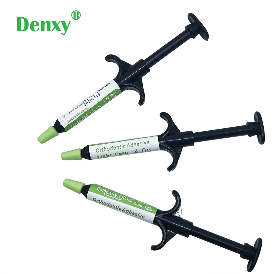 1/2pcs Dental Bracket Teeth Adhesive Green Glue Orthodontic Green Glue Light Cure Orthodontic Bonding Ortho Bond Paste