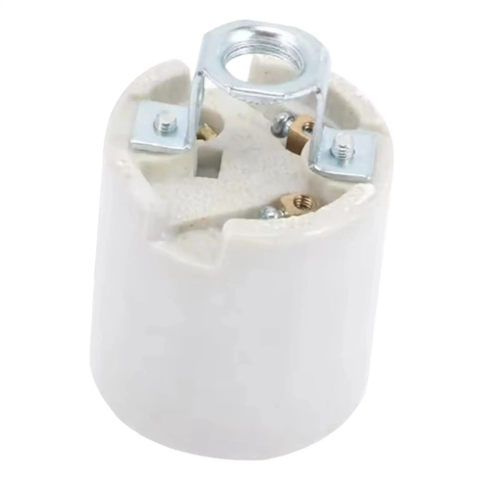Ceramic Heat Lamp Holder Set E26 Socket Durable Lighting Stand High Temperature Base for Home and Office Lamps